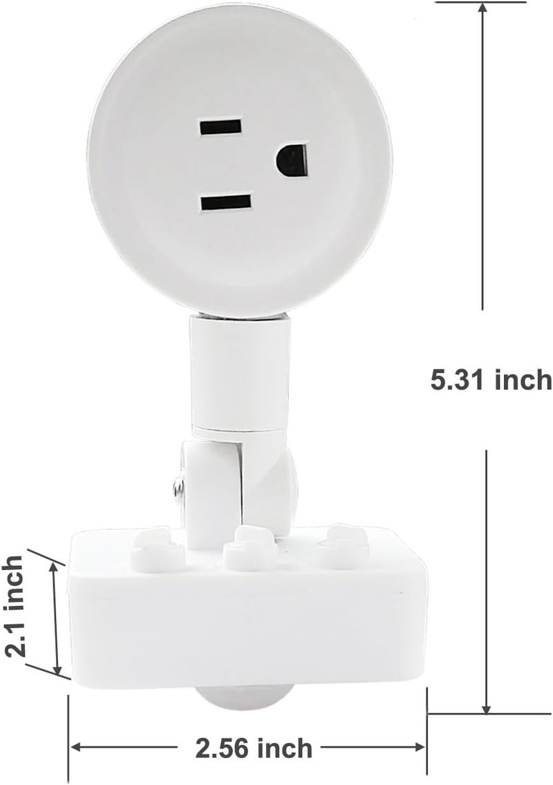 Taigeguang Motion Sensor Switch Indoor Plug in Motion Sensor Light Sockets Adjustable Motion Activated Detector Plug Outlet for Basement,Garage,Pantry (2 Pack) - Image 5